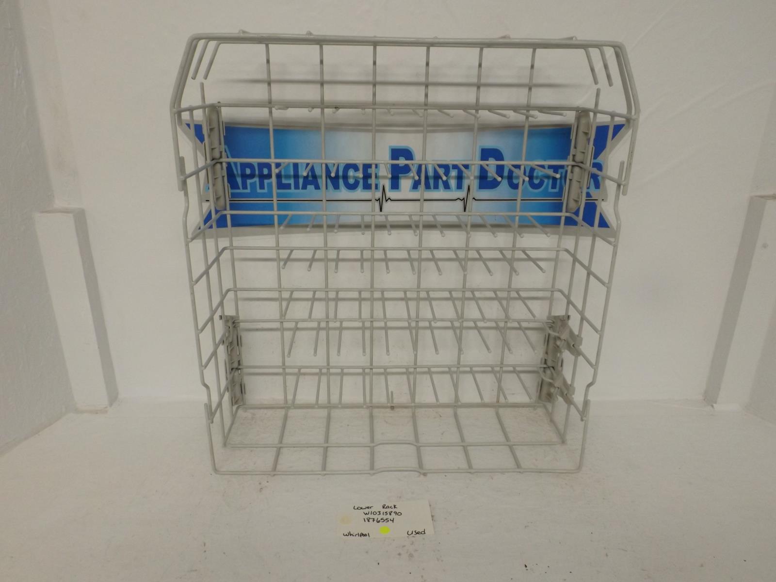 Whirlpool Dishwasher W10315890 1876554 Lower Rack Used Whirlpool Dishwasher W10315890 1876554 Lower Rack Used